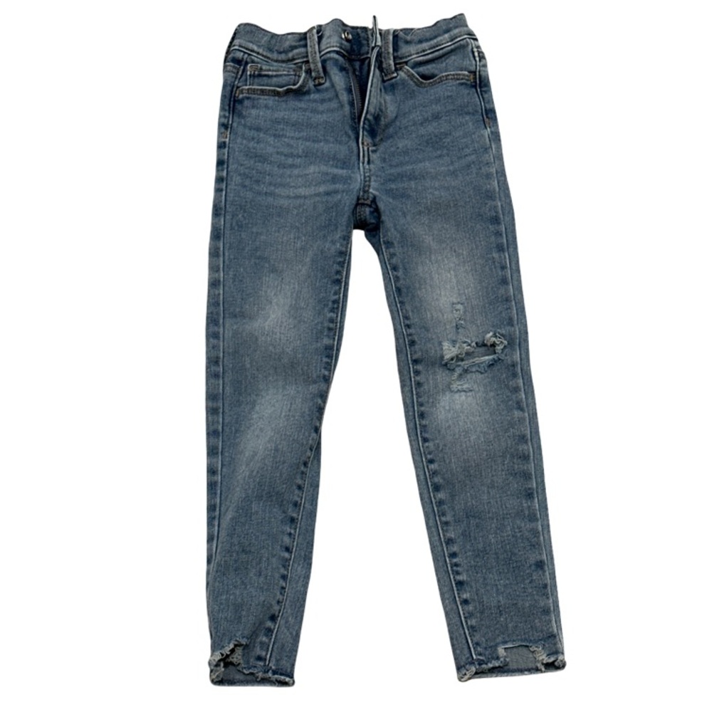 OLD NAVY Extra High Rise Girls Rockstar Jeggings Size 6 Distressed Denim